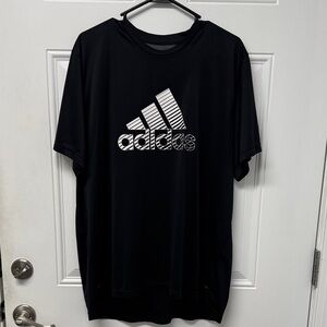 Adidas Men's Black Tee with Logo